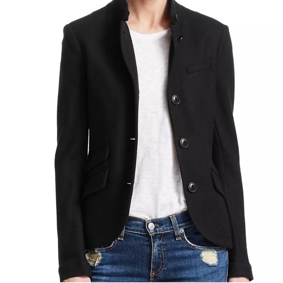 rag & bone Slade Black Wool  Blazer - Picture 2 of 10
